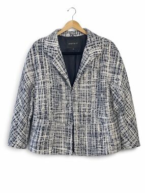 Lafayette 148 New York Monochrome Textured Jacket
